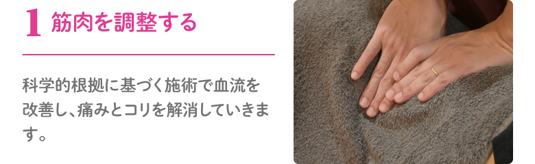 血流を改善する施術 筋肉の調整